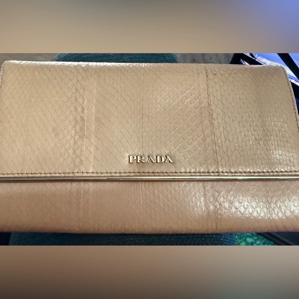 Prada Ayers Python Continental Wallet | Authentic… - image 1